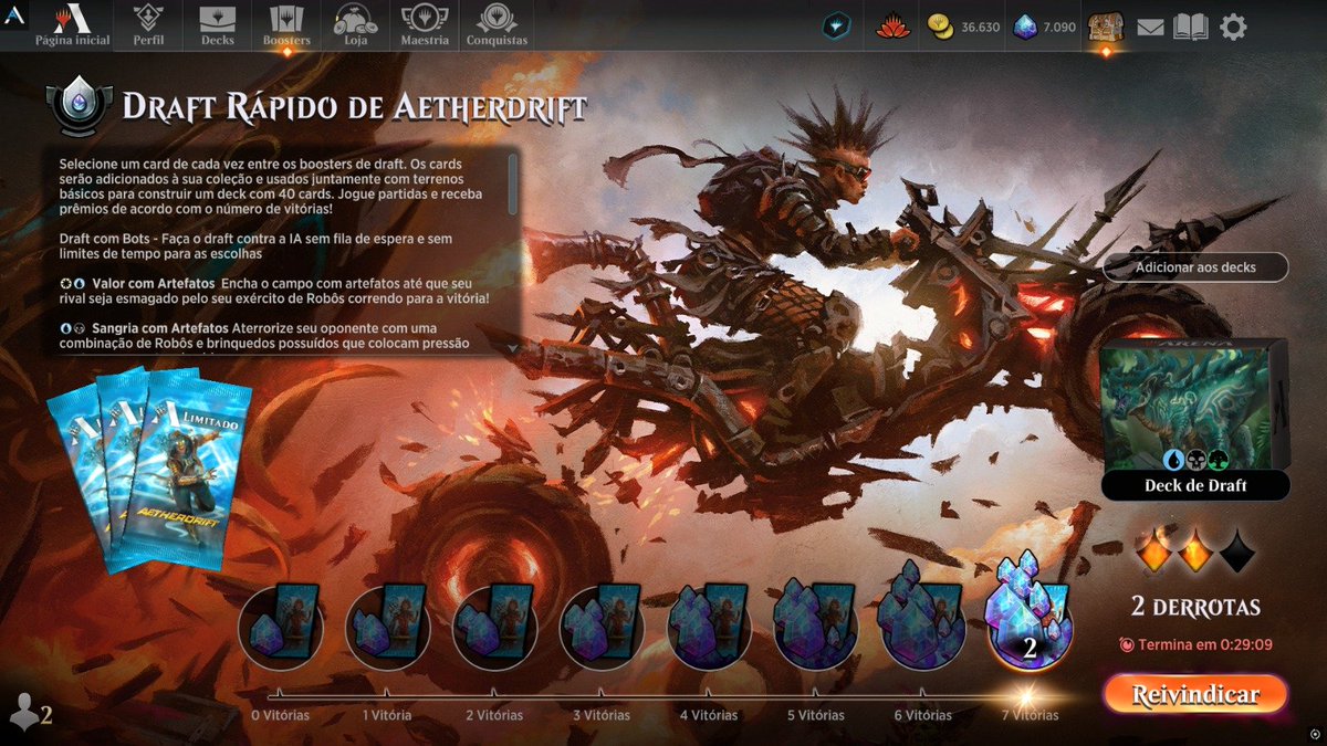 tunimalmighty's tweet photo. Nem acredito que eu consegui fazer mais um 7-2 ainda esse ano na mesma coleção.
Agradeço novamente ao @Dia_Planinauta @Kaies_mtg
sempre dando os bizus.
Obrigado #Aetherdrift #MTGAetherdrift #MTGArena #Draft #MagicTheGathering #MTGDraft #MTGA #boostermtg #MTG #MTGBR https://t.co/eChBJyRcJ8
