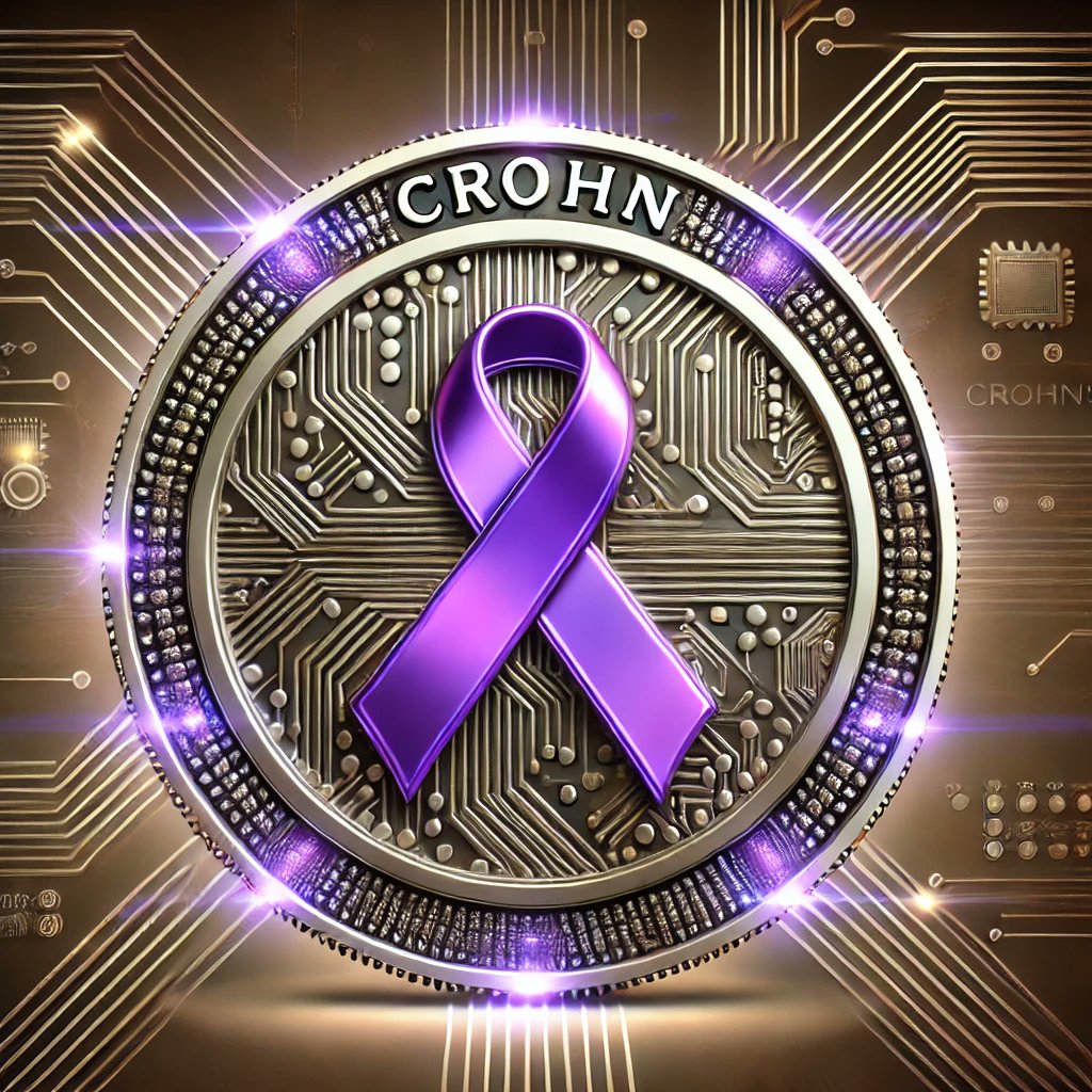 TokenCrohn's tweet photo. "Presentamos $CROHN: La criptomoneda y tecnología y conciencia sobre la enfermedad de Crohn. Un símbolo de apoyo, innovación y cambio. 💜🚀 #CrohnCrypto #Binance #BlockchainForGood #BNBChain #CryptoAwareness #BNB https://t.co/KCGY2a6mYi