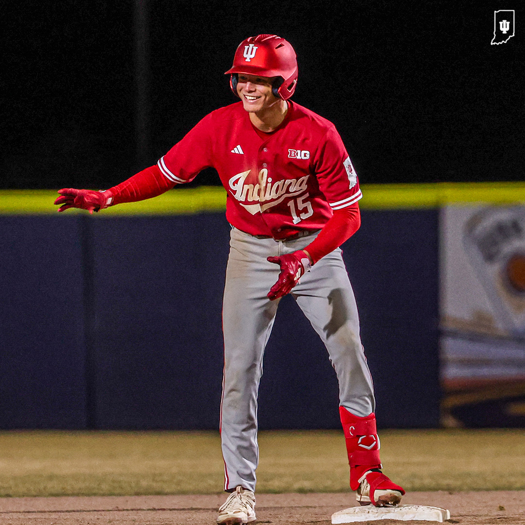 IndianaBase's tweet photo. Man, these kids can play! ✌️

The two freshmen combined for seven hits in game two! https://t.co/UCk5FStVDx