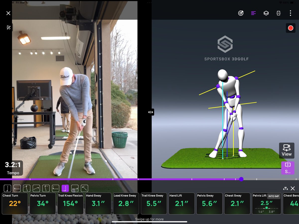 rlprecisiongolf's tweet photo. @joshlukenichols “feeling” like he’s throwing the is throwing the club past his hands at impact (early release).  Also proof that he actually came for a session today to work on his game😁.  #feelvsreal https://t.co/chLwlrmmZB