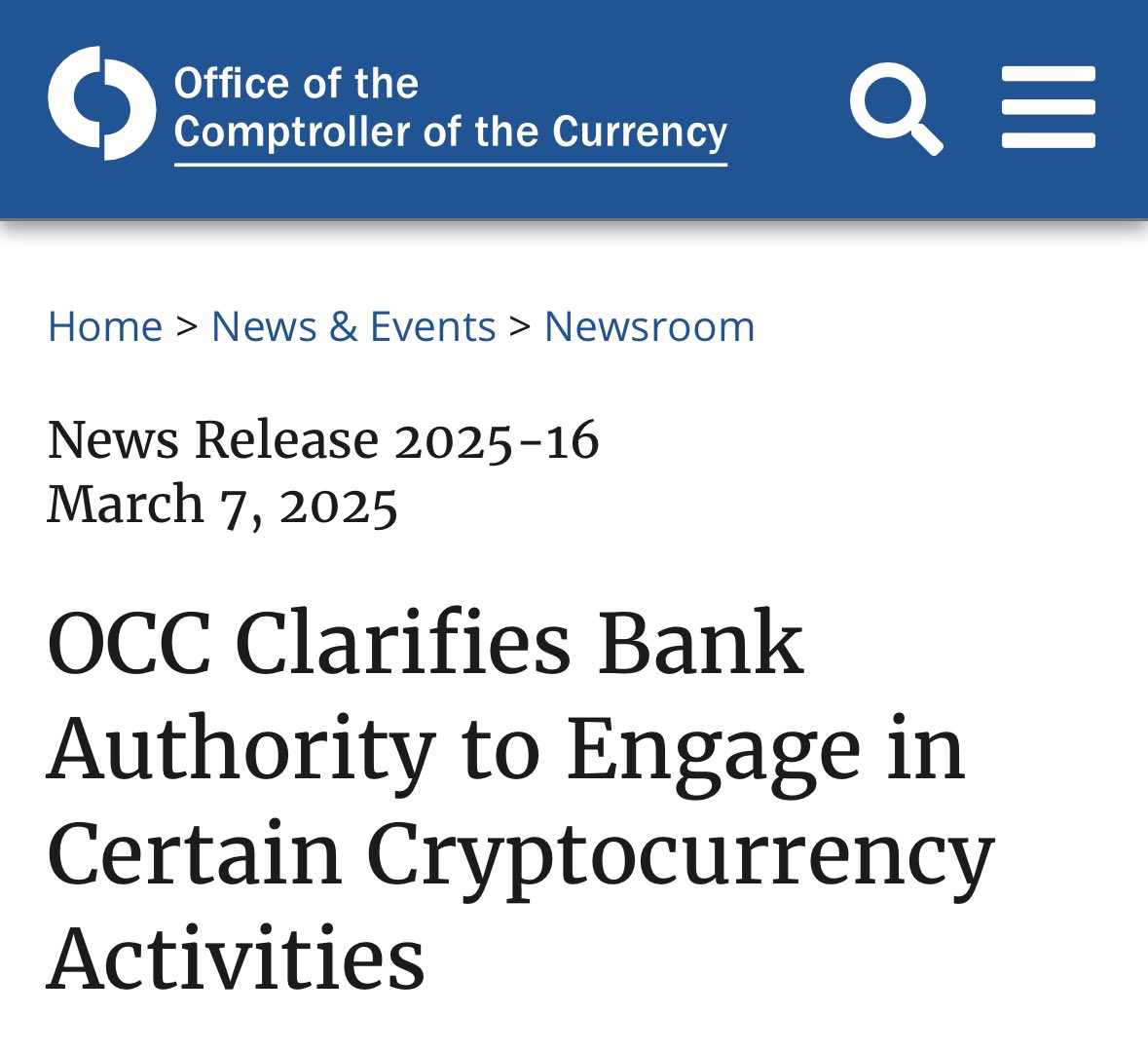 The OCC just published a new Interpretative Letter, setting a new course  for federal banks engaging in crypto activities. The IL 1183: - Clears  federal banks to custody crypto assets, hold stablecoin
