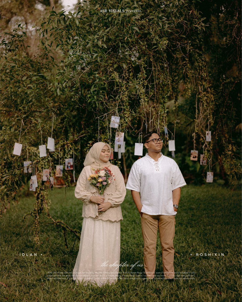 azyn_'s tweet photo. I tanya diorang masa tengah plan for the post wedding,

"What defines you both?" They answered, "Photographs."

Suggested them to print their first date photos till the latest one, pastu kitorang main gantung-gantung dekat pokok 🌳 https://t.co/kgv3NESZP8