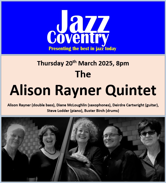 Jazz_Coventry's tweet photo. For more information and tickets see: https://t.co/AMHvZmDuB3
@covintstudents @covcampus
@warwickuni @BBCCWR
#jazz #Coventry #coventry_music https://t.co/xZWEQI4vkW
