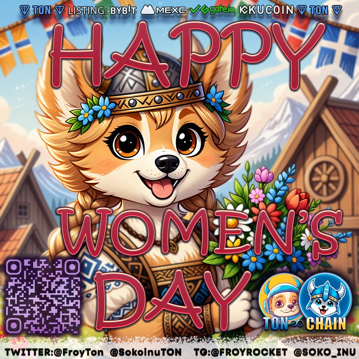 With love and gratitude to all the ladies.
 Sending you a big thank you 🩷.

 I love you all 💎

@SokoinuTON 
#SOKO #FROY #TON #DYOR #RAGNAROK #PR