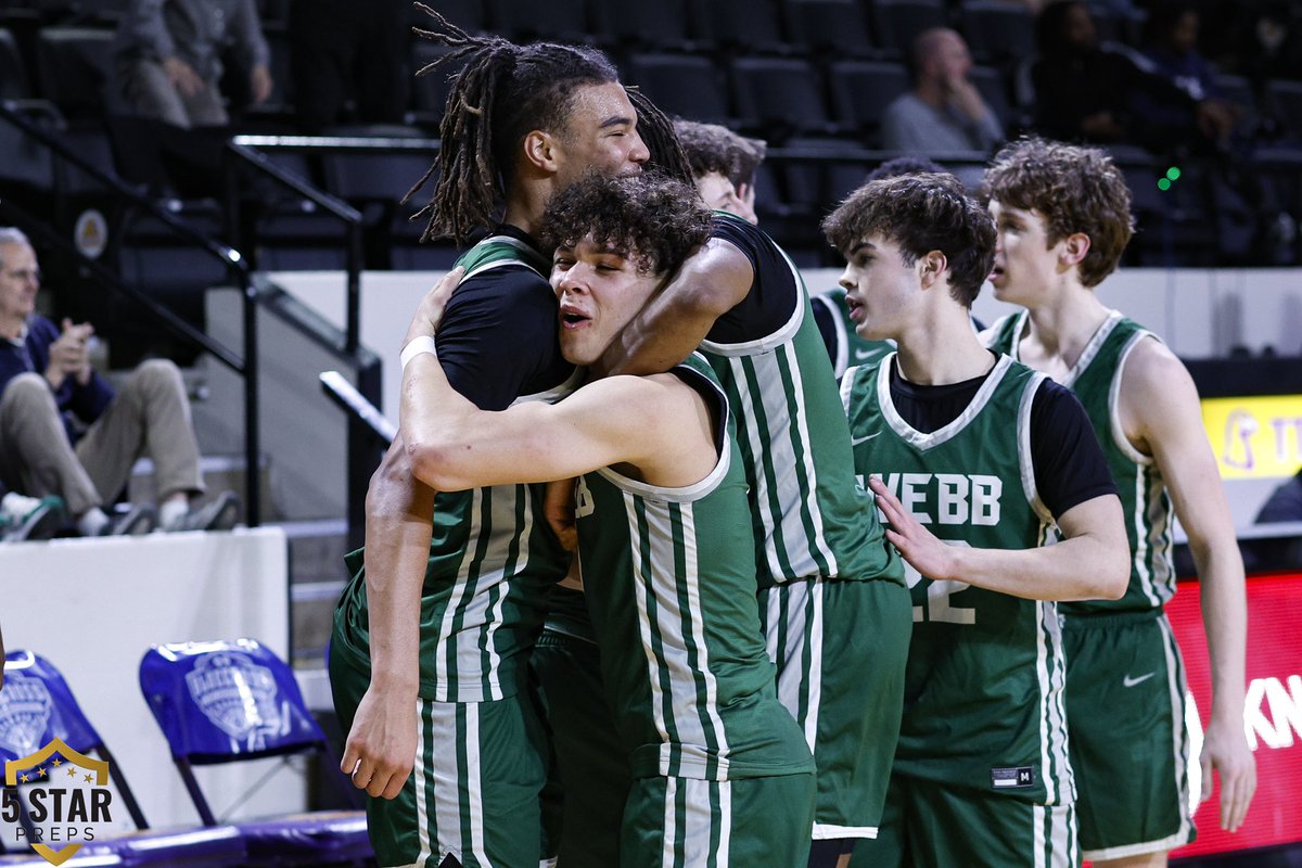 WEBB REACHES STATE FINAL
story powered by <a href="/SmartBank/">SmartBank</a> 

Tasked with stopping a Mr. Basketball finalist and a 7-1 center, Webb didn’t retreat in its semifinal against Ensworth. 

FREE READ ▶️ 5starpreps.com/articles/webb-…