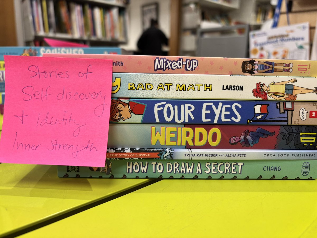 teacherkjohnson's tweet image. New books! 

Today’s task - find beautiful new books to add to our DRC collection. 

I fell in love with reading all over again! 

These books mirrors &amp;amp; windows, and they are going to impact our students’ experiences of feeling seen and heard. 

#rtla #sd38learn