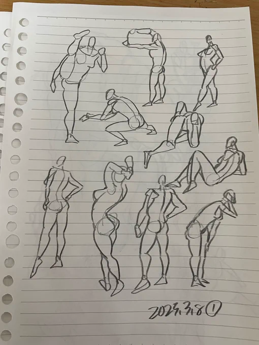 2025/03/08
30秒ドロ+α
#posemaniacs 