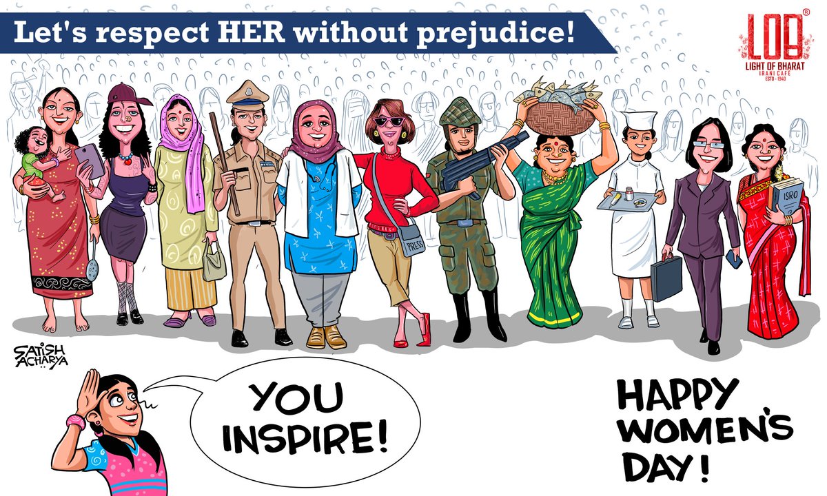satishacharya's tweet photo. Let's respect HER without prejudice.
Happy Women's Day! #WomensDay2025
Commissioned illustration for @lightofbharat https://t.co/RDHIMWCF6a