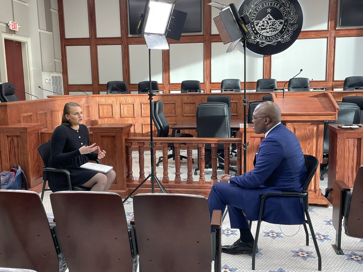 kathrynroleytv's tweet photo. Had the opportunity to catch up with @FrankScottJr today about this #SOTC from last week. Tune in at 10 on @THV11 for a look at our conversation! https://t.co/JcSAWOyZtW