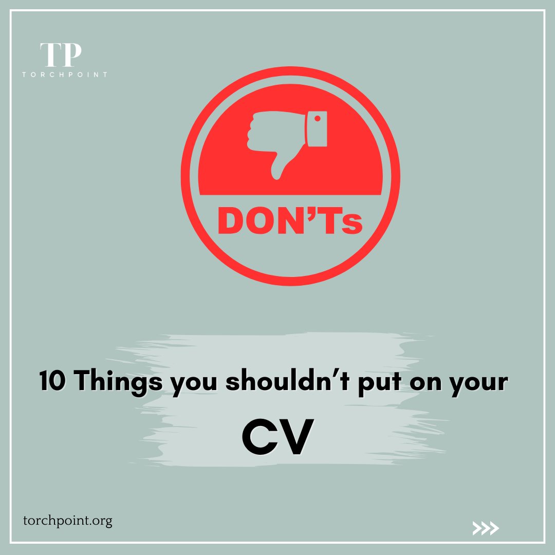 Torch_Point's tweet photo. These 10 CV mistakes could be ruining your chances—fix them now!

Would you like us to help optimize your CV? We have a limited offer 🚨
Visit: https://t.co/8JLgLZRnIj Now.

#CV #JobSearch #careertips  #CareerDevelopment https://t.co/VYgUDu8LaL