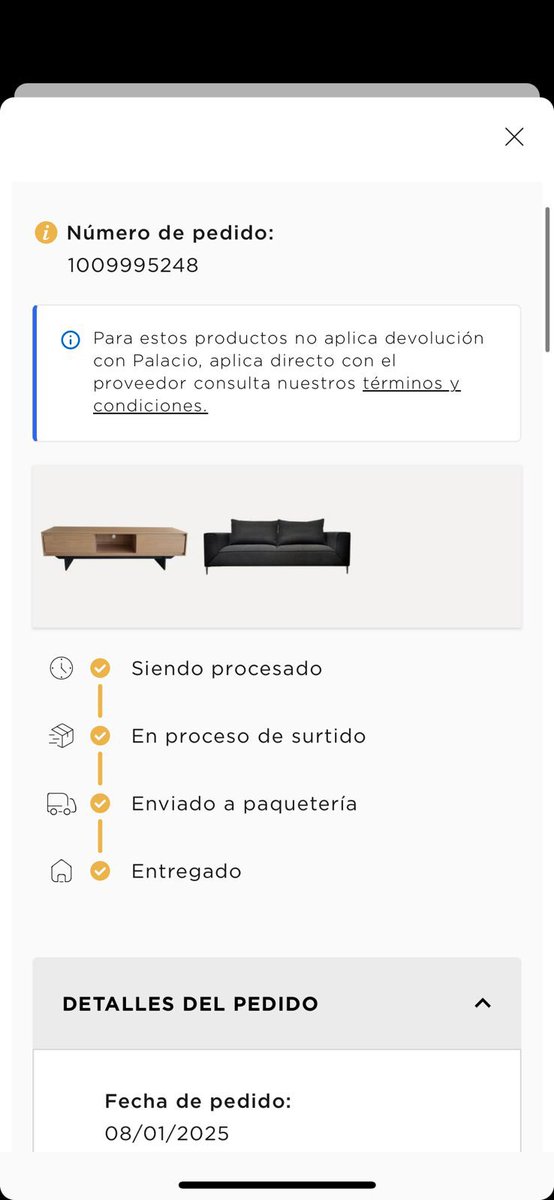 aorozcoc's tweet photo. @palaciohierro sigo sin respuesta desde el 20 de enero de su parte.

Se entregó el producto incorrecto y no hay para cuando pasen por el ni me devuelvan el dinero

@Profeco @AtencionProfeco https://t.co/SL82am7iho