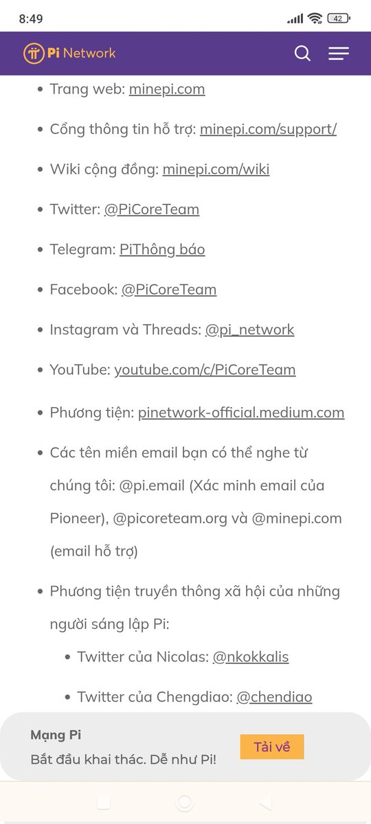 Crypto___New's tweet photo. 📢📢 PiNetwork: Hãy đảm bảo rằng bạn theo dõi và nhận thông tin từ các tài khoản mạng xã hội Pi chính thức xác thực! Truy cập Pi Safety Center tại https://t.co/5fjqhSM6KF để xem tất cả các kênh truyền thông Pi chính thức. https://t.co/u0dKAaS6eM