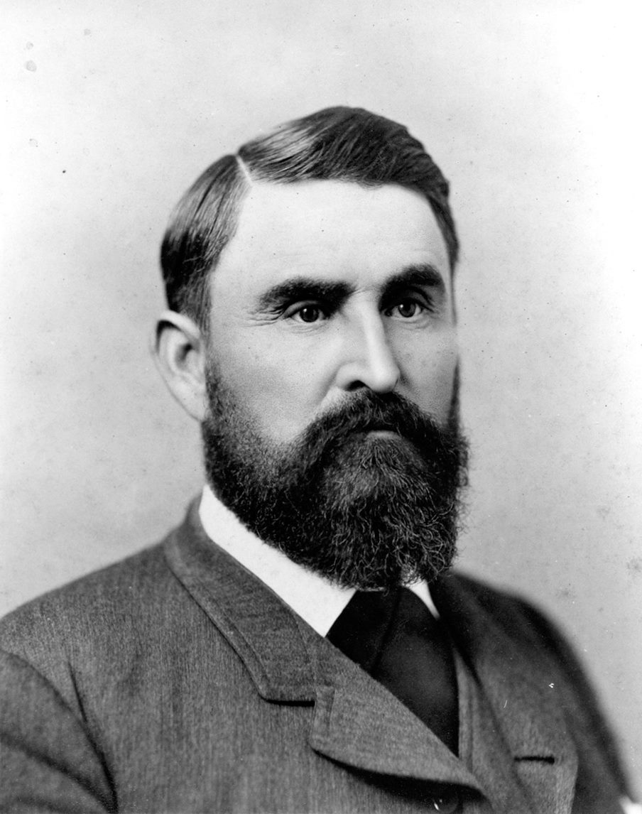 Legendary rancher Charles Goodnight at the age of (roughly) 44, circa 1880.   This is the face of a man not to be trifled with.
