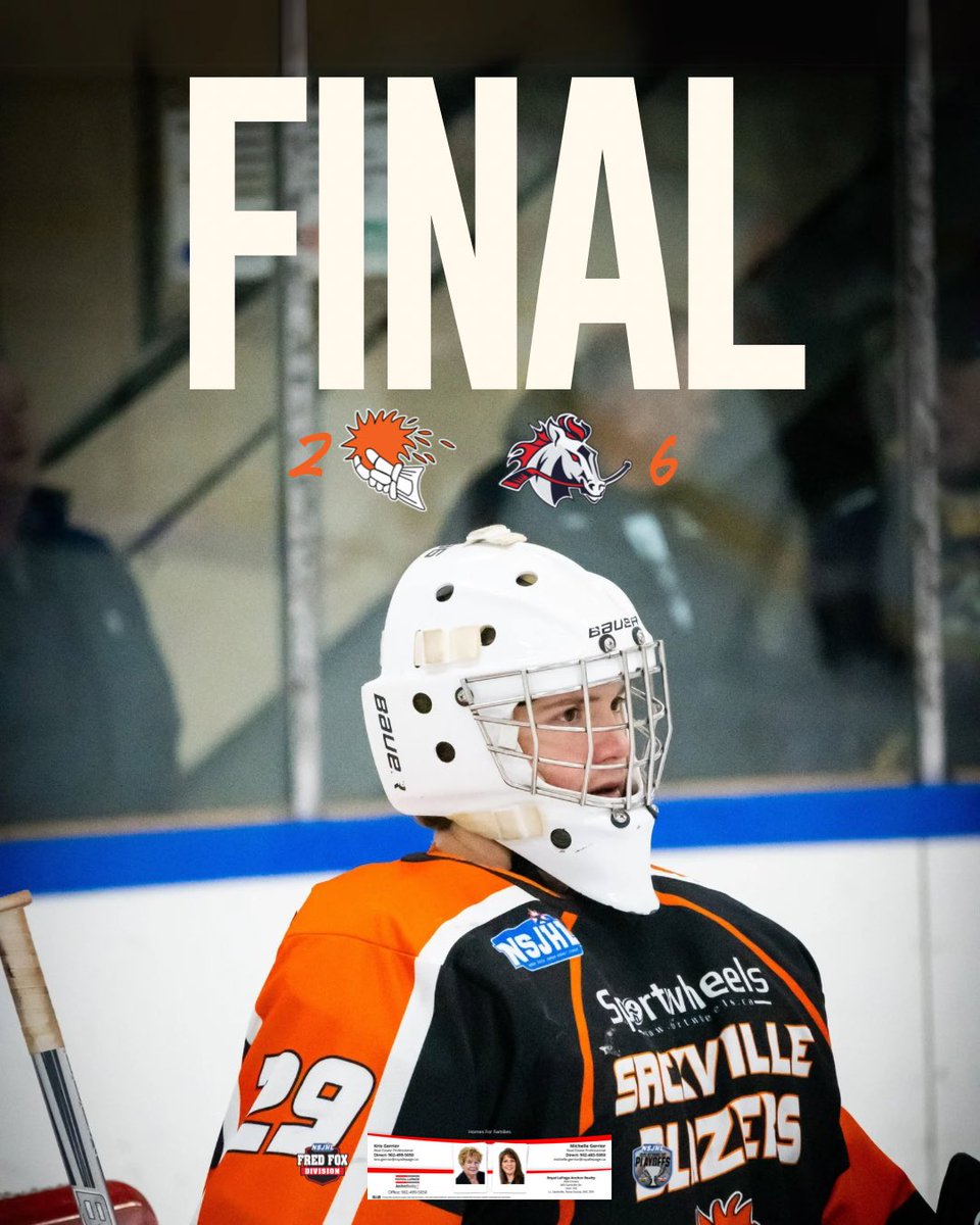 Final in game five!

The boys played a tough game but unfortunately came up short! Game six is this Monday, March 10th at the Sackville Arena, puck drop is at 7:30pm!🔥

Come out and support your Blazers as we fight to push for game seven!