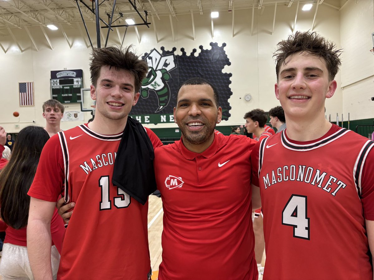 Phil Stacey (@philstacey_sn) on Twitter photo Captains Devin O’Brien (14 points) and Jimmy Farrell (18 points) pose with first-year <a href="/mascoboyshoops/">Masco Boys Basketball</a> head coach Jaycob Morales after the No. 7 Chieftains took out second seeded Mansfield, 63-55, tonight in enemy territory. Next: on to the Division 2 state semifinals Captains Devin O’Brien (14 points) and Jimmy Farrell (18 points) pose with first-year <a href="/mascoboyshoops/">Masco Boys Basketball</a> head coach Jaycob Morales after the No. 7 Chieftains took out second seeded Mansfield, 63-55, tonight in enemy territory. Next: on to the Division 2 state semifinals