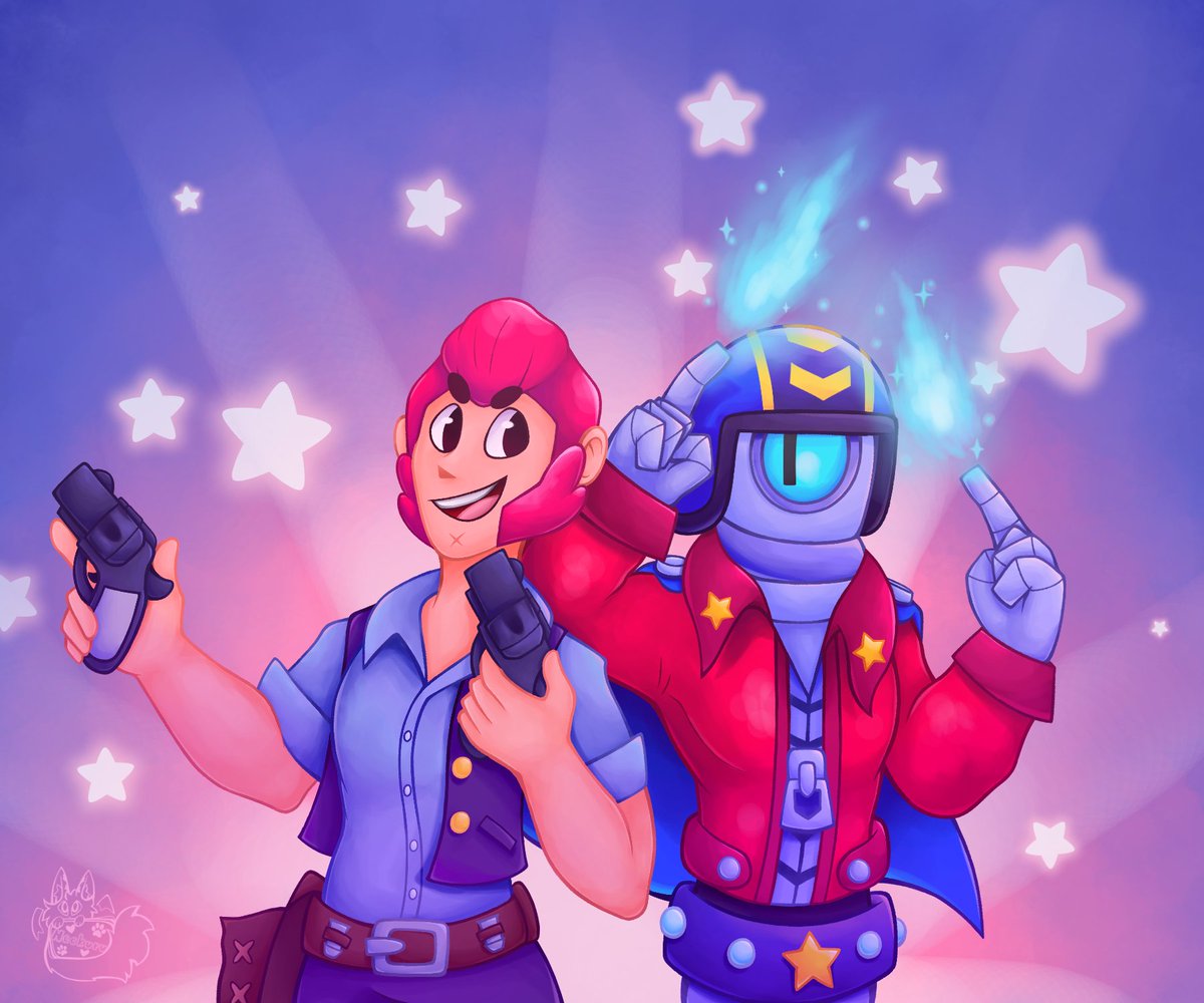 Neckuru's tweet photo. Did this one a while ago because of a random I really enjoyed playing with 🫰

#myart #digitalart #digitaldrawing #fanart #brawlstars #brawlstarsart #brawlstarsfanart  #colt #stu https://t.co/baeHgoaqGE