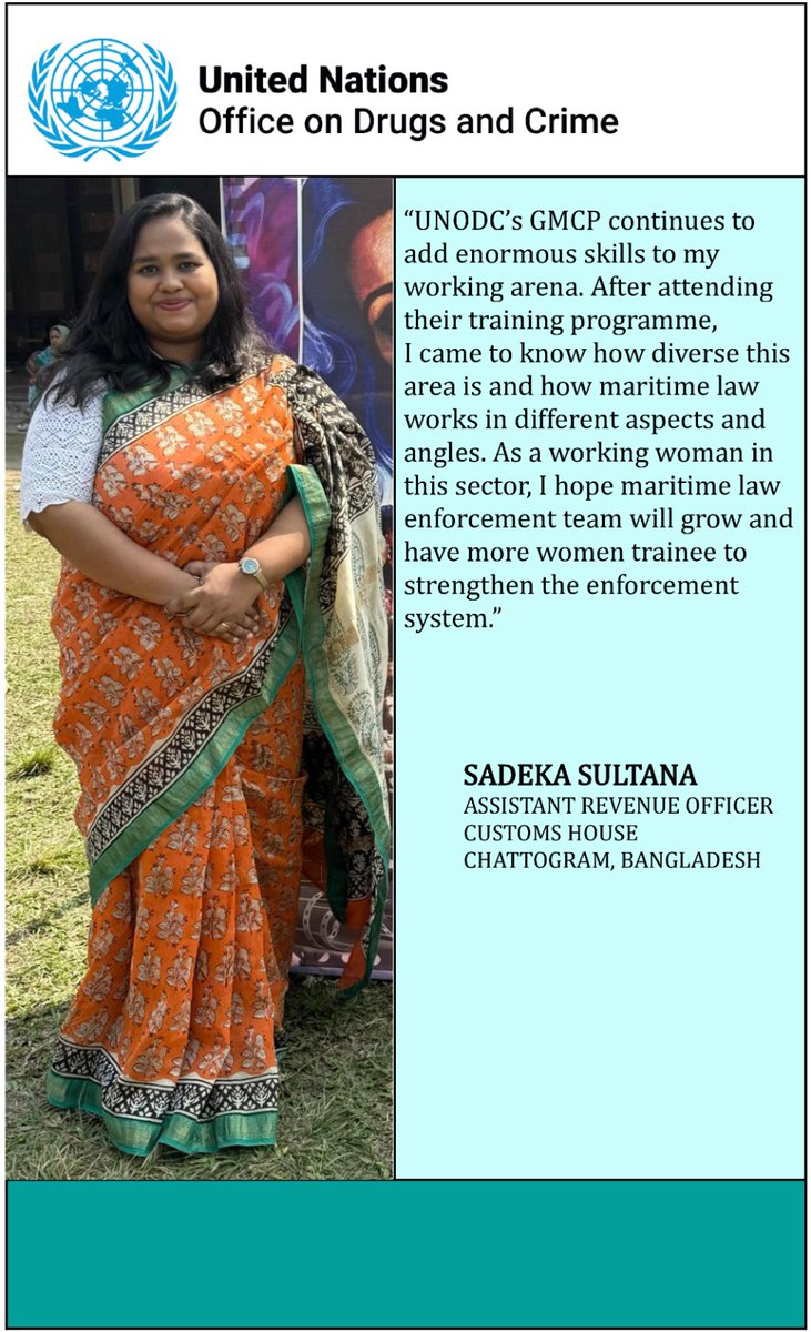 UNODC_BMB's tweet photo. @UNODC_MCP Eastern Indian Ocean 🌊 is equipping #women in maritime security to drive change! #Gender_Inclusion isn’t just fairness—it strengthens #maritime security!
Their voices🗣highlight why representation matters. 
#InternationalWomensDay https://t.co/779LyuIH83