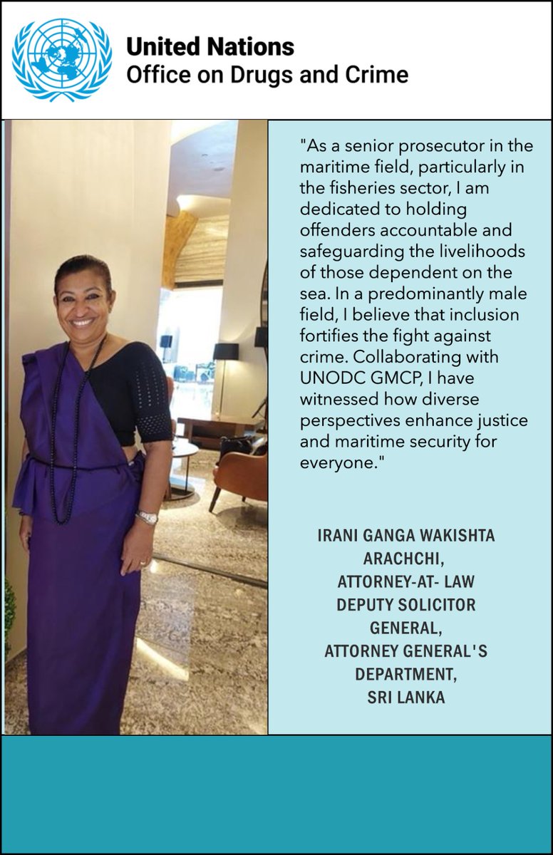 UNODC_BMB's tweet photo. @UNODC_MCP Eastern Indian Ocean 🌊 is equipping #women in maritime security to drive change! #Gender_Inclusion isn’t just fairness—it strengthens #maritime security!
Their voices🗣highlight why representation matters. 
#InternationalWomensDay https://t.co/779LyuIH83