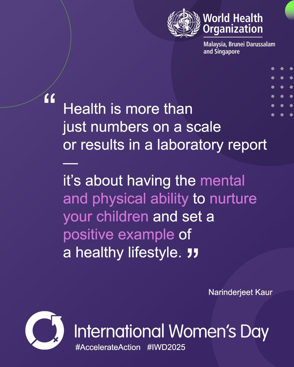 WHO Malaysia, Brunei Darussalam & Singapore tweet media