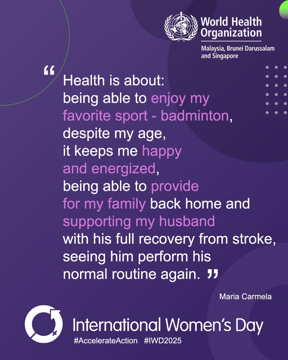 WHO Malaysia, Brunei Darussalam & Singapore tweet media