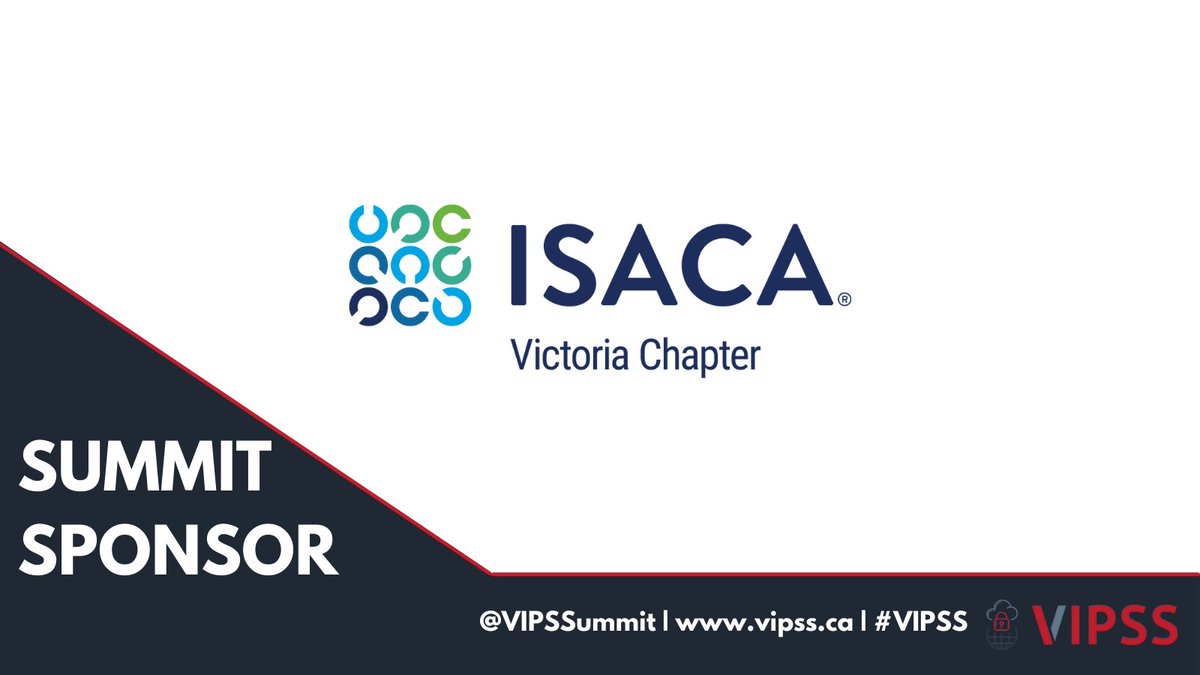 VIPSSummit's tweet photo. 📣 The 27th Annual @VIPSSummit welcomes @ISACAvictoria  as a SUMMIT Sponsor! A diverse and inclusive community of cybersecurity, audit, risk, and governance professionals.👉 https://t.co/pI879uPvqu #ISACA #VIPSS https://t.co/gH5uqpUamV