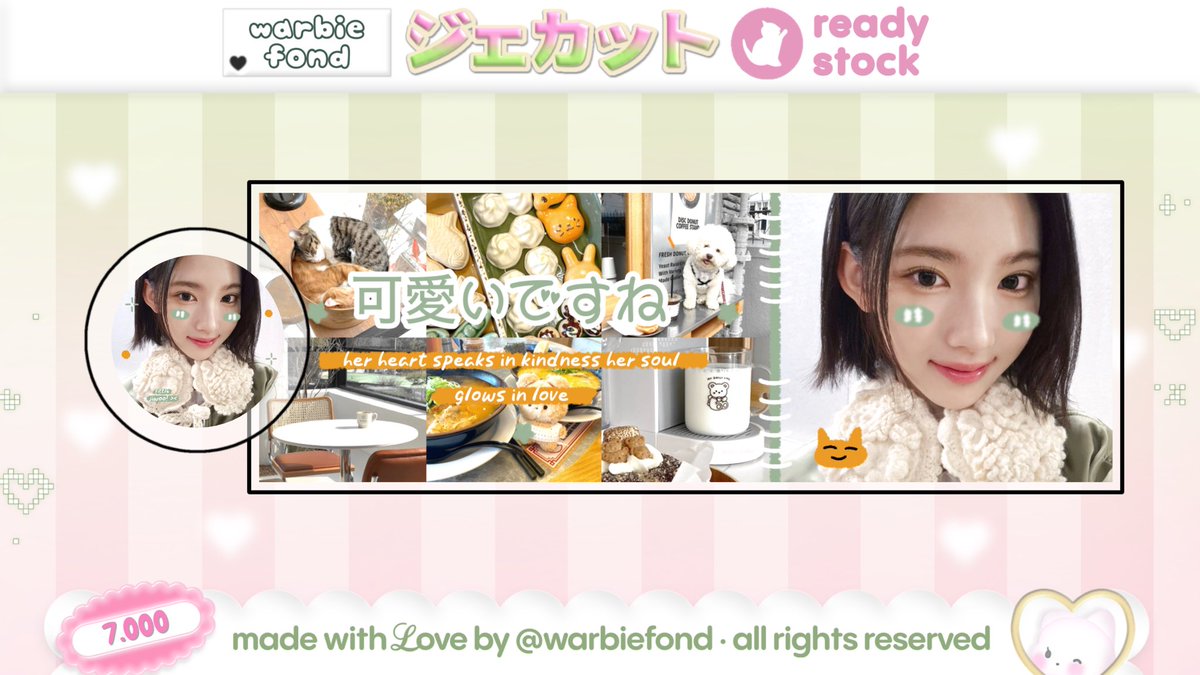 𓏵  Respost are cherished! ♡  𓏵

Warbiefond kembali hadir dengan layout ready stock Jiwoo H2H katalog “Kittenish” dengan harga < di pict > sudah termasuk retext nick, yaa! ⭐️ Fyi, kami open untuk by request juga 🍎 Grab yours now! 🛵 #zonauang
឴឴឴឴឴឴឴឴឴឴឴឴