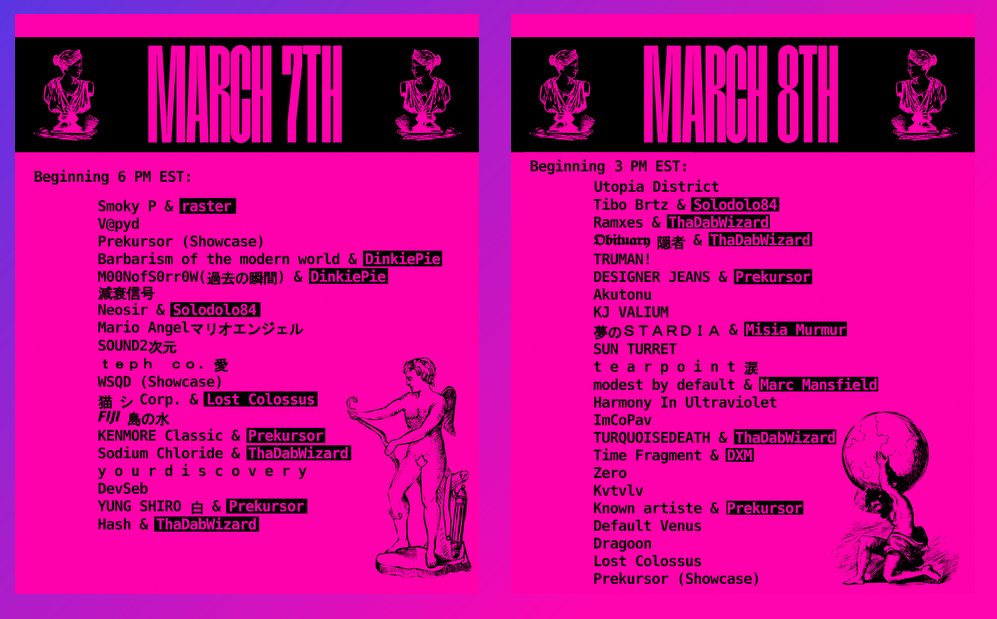 Tomorrow the day 2 of Vaporloot Festival starts one hour early than planned ! See you at 3pm EST

Join us right now for day 1 :youtube.com/watch?v=P65CWi…