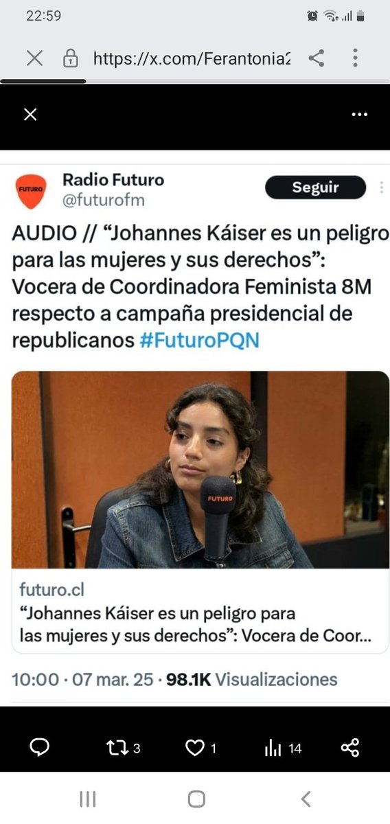 Iherreraa's tweet photo. En el gobierno de Boric violaron a dos funcionarias, abusaron sexualmente de tres mas en La Moneda y otra se suicidó por maltrato, pero la vocera feminista dice que Kaiser es un peligro para las mujeres. https://t.co/MPab8EqIM0