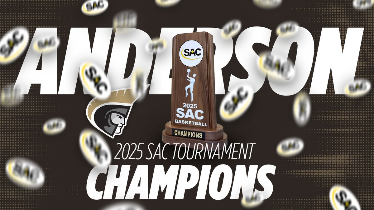 SAC_Athletics's tweet photo. Your 2025 Women's SAC Tournament Champions, The Anderson Trojans
// #theSAC x @AUTrojans https://t.co/QstuHCPQ9F