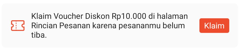 WTS Voucher Shopee Garansi Tepat Waktu! 💥 DM aja ☺

✨ Available: 4 voc
💰 Min. belanja 60k → Potongan 10k!
👀 Bisa cek dulu sebelum deal
🚚 Termasuk Gratis Ongkir
🏬 Berlaku di Mall &amp; Star Seller
🔒 Privasi alamat terjaga
💸 Fee cuma 500 - 1k

#zonauang #zonajajan #zonareceh