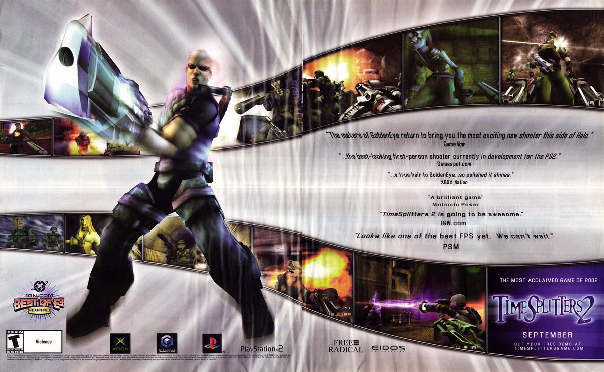 The most acclaimed game of 2002
'Timesplitters 2'
PlayStation 2