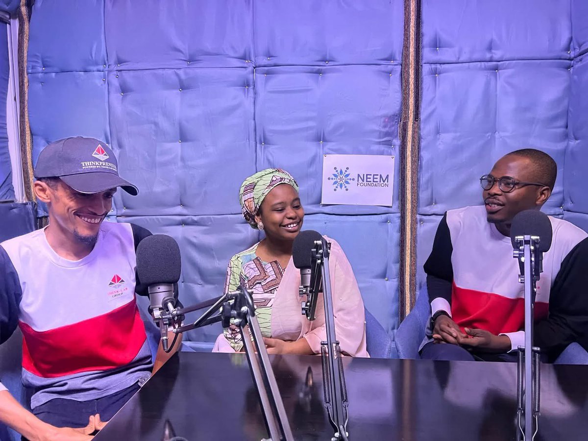MusaGwary's tweet photo. In preparation for International Women’s Day 2025, Thinkpreneur members collaborated with the Neem Foundation at their Abuja headquarters for a podcast discussion focused on empowering women in entrepreneurship.
#IWD2025 #Thinklabgroup #Thinkpreneur https://t.co/aopjdH3wlI