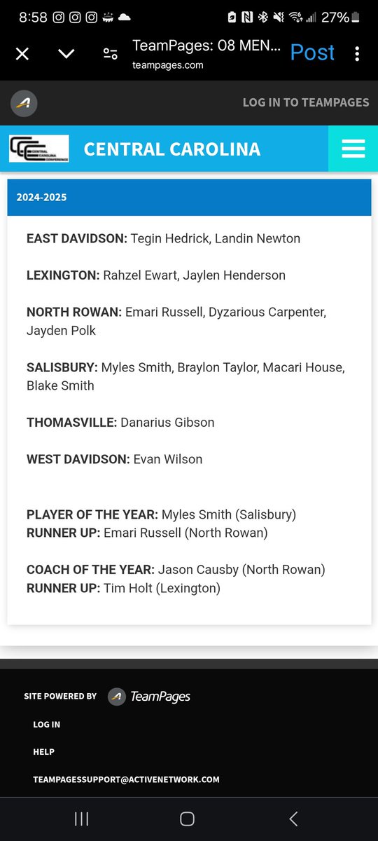 Please join us as we congratulate our seniors on being selected as 2x all conference players! Thank you to Jaylen and Rahzel for what they have done for our program! #BeSomebody #GoJackets