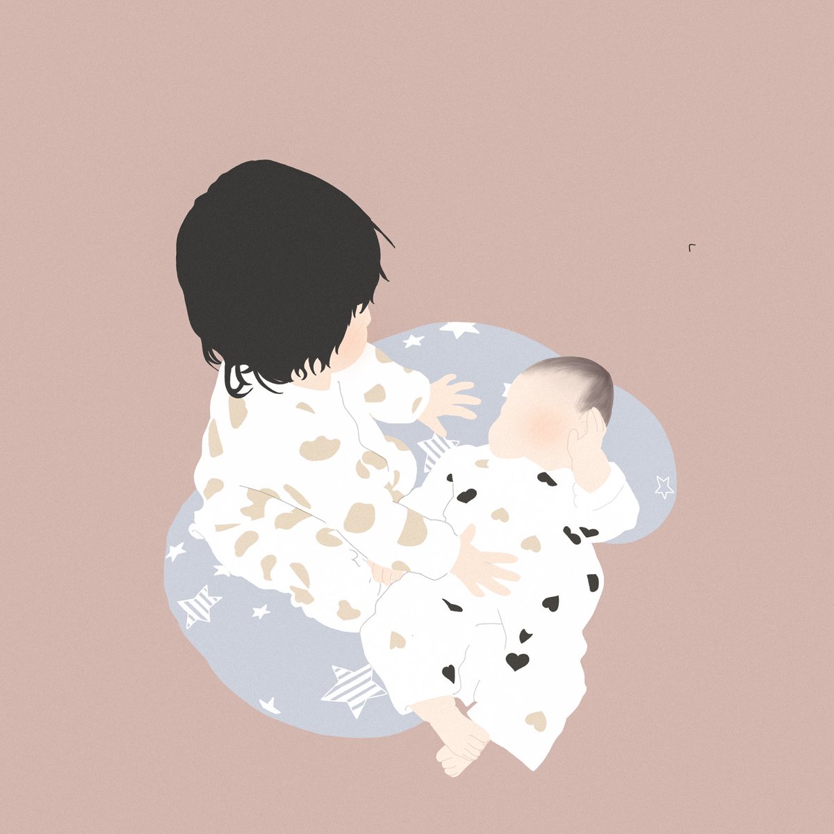 2525tymy's tweet photo. 念願叶って✨
𝘧𝘭𝘦𝘶𝘳𝘴 🌼.* (@If9fKj)さんにこども達のイラストを書いて頂きました✨♥
とっても素敵なイラストだった👀‼
また書いてもらおう☺
そしてアイコンにしたいのに、変えられないから近いうちかえます！ https://t.co/jhYqgGwHJC