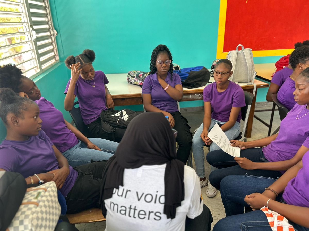 UNICEFECA's tweet photo. This year’s #IWD2025 theme is “For ALL Women and Girls: Rights. Equality. Empowerment.” 💜
@UNICEFECA joined Springer Memorial Secondary School to celebrate and lead interactive sessions on girls' rights, equality, and shaping a brighter future. #GirlsEmpowerment #EqualFuture https://t.co/vl3Jw9RyV4
