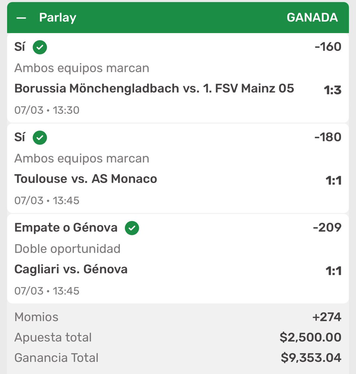 picks_koalateam's tweet photo. $1500 entre RT Y ❤️ , GANAMOS OTRO PARLEY ALV Y LO DEJÉ GRATIS EN MI INSTAGRAM 

VAN A QUERER EL DE LIGA MX ? 

ESTAMOS EN OTRO MALDITO NIVEL 

LA KOALANETAAAAA 🏍️🏍️🏍️🏍️ https://t.co/tDlQfe12r1
