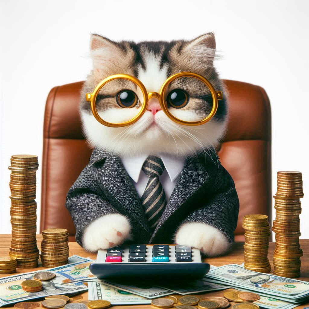 PumpCat123's tweet image. PumpCat is at it again! 🐱💰 Our favorite feline counting his #memecoin fortune, surrounded by kittens catching money! Join the fun and let's pump it up! 🚀 #PumpCat #CryptoKittens #MemeCoin