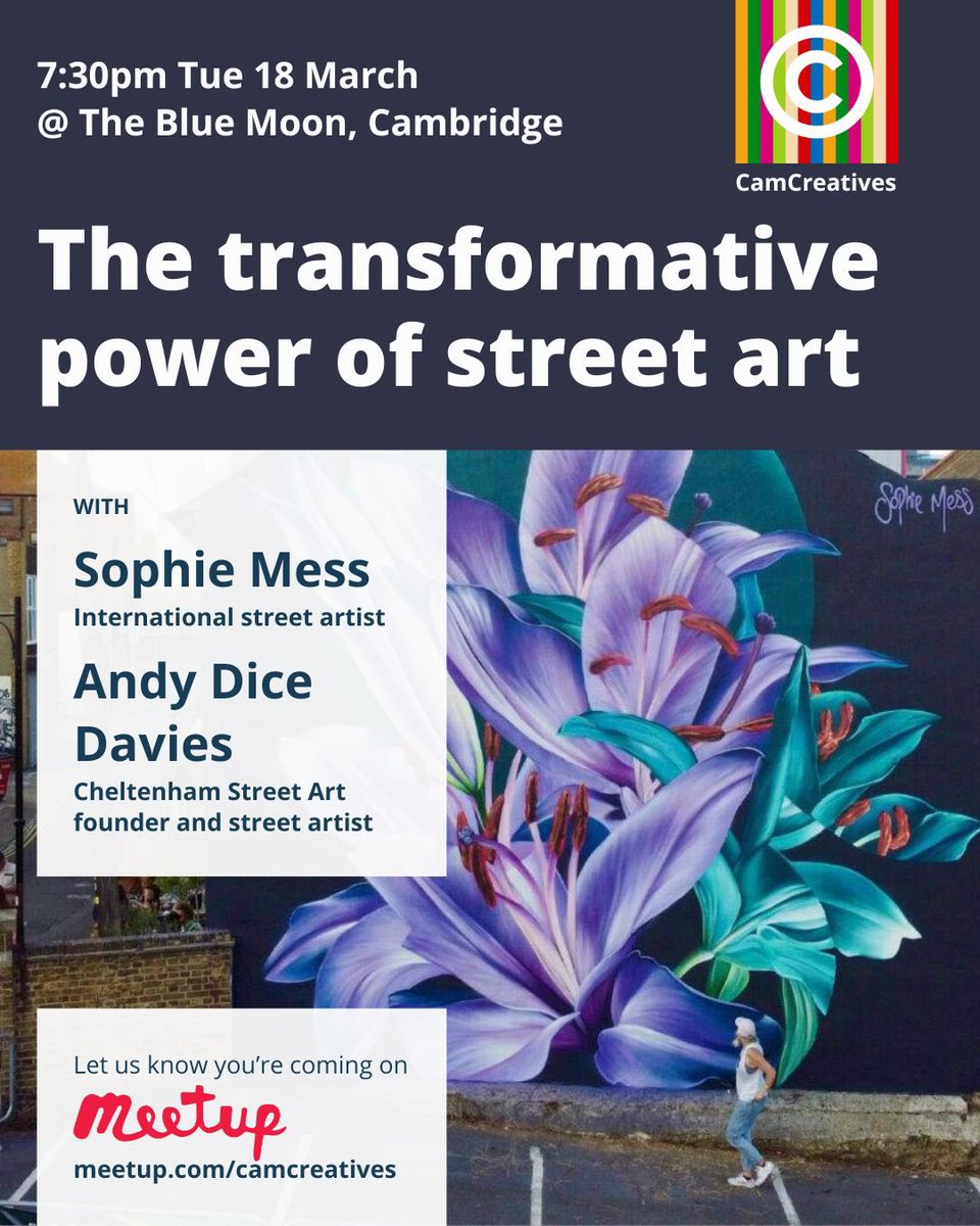 I hope you can join us at <a href="/camcreatives/">CamCreatives</a> in March!