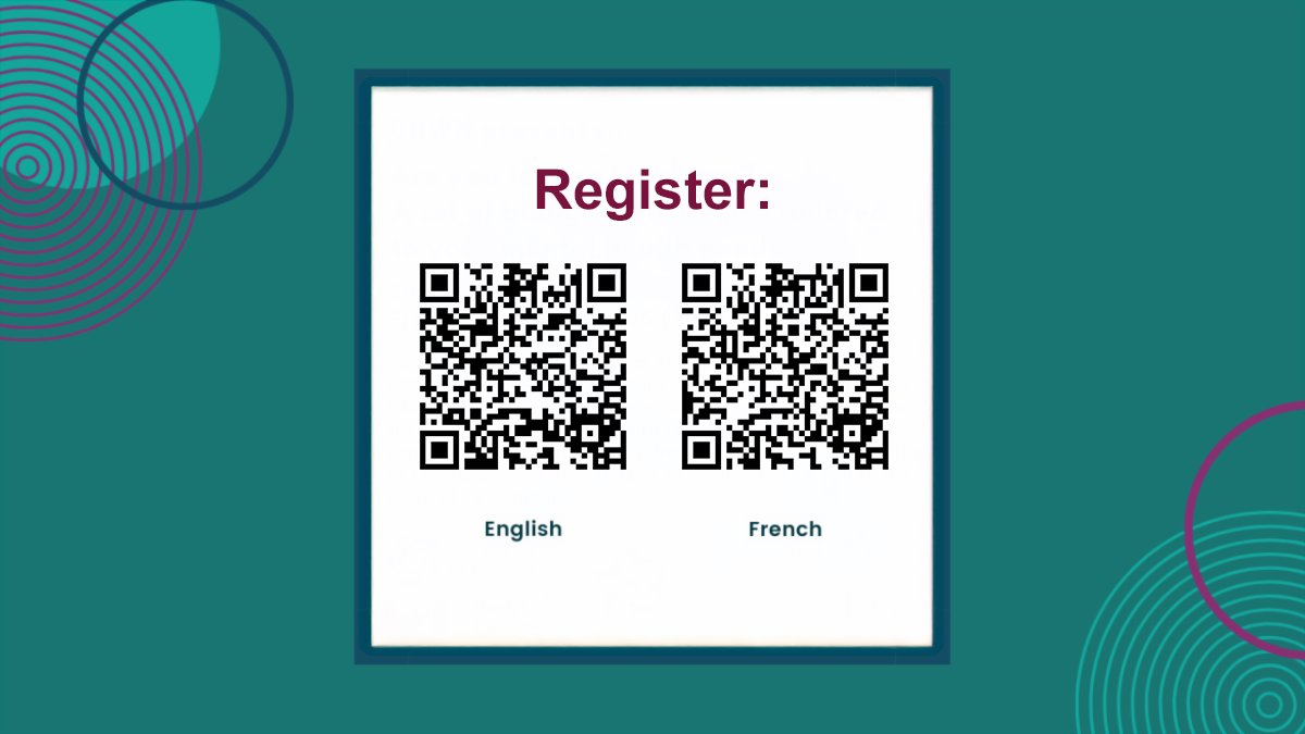 McMaster UGME (@mcmasterugme) on Twitter photo Free webinar on Zoom! Learn about unique stressors for bilingual health workers and strategies to prevent burnout. ๐
March 18 (English) & March 25 (French). Scan the QR codes to register! ๐
<a href="/RFSSO/">Rรฉseau franco-santรฉ du Sud de lโOntario</a> #Healthcare #BurnoutPrevention #BilingualWorkforce #mcmasterUGME Free webinar on Zoom! Learn about unique stressors for bilingual health workers and strategies to prevent burnout. ๐
March 18 (English) & March 25 (French). Scan the QR codes to register! ๐
<a href="/RFSSO/">Rรฉseau franco-santรฉ du Sud de lโOntario</a> #Healthcare #BurnoutPrevention #BilingualWorkforce #mcmasterUGME