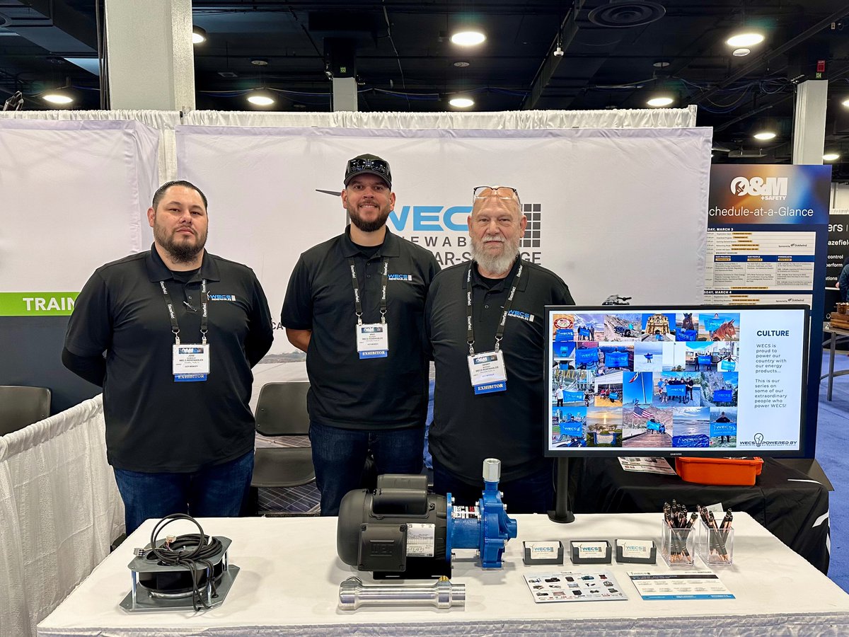 The WECS Renewables O&amp;M team is having an amazing time connecting with customers, vendors, and industry friends at the O&amp;M + Safety Conference.

#OMS25 #acp #renewables #cleanpower