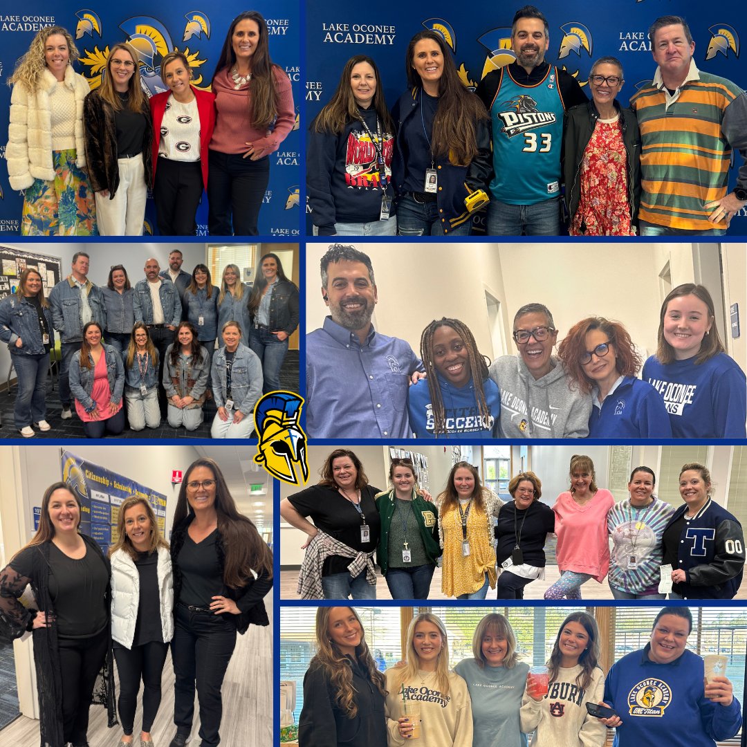 LOASchool's tweet image. Shhh... it was a secret! 🤫 Our teachers &amp;amp; staff had fun with 'Underground Spirit Week,' dressing up while keeping it under wraps from students! Themes included Faux Fashion, Black &amp;amp; White, Throwback Grad Year, Denim Day &amp;amp; Uniform Day! 
#CharterSchool #OneTitan