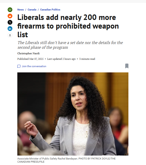 Tablesalt13's tweet photo. 🚨🚨MAJOR BREAKING

WITH PARLIAMENT SHUT DOWN.... ON FRIDAY AFTERNOON.... AND IN THE FOG OF A TRADEWAR

The Liberal government bans 200 more firearms by decree https://t.co/MsLZAy2Grl