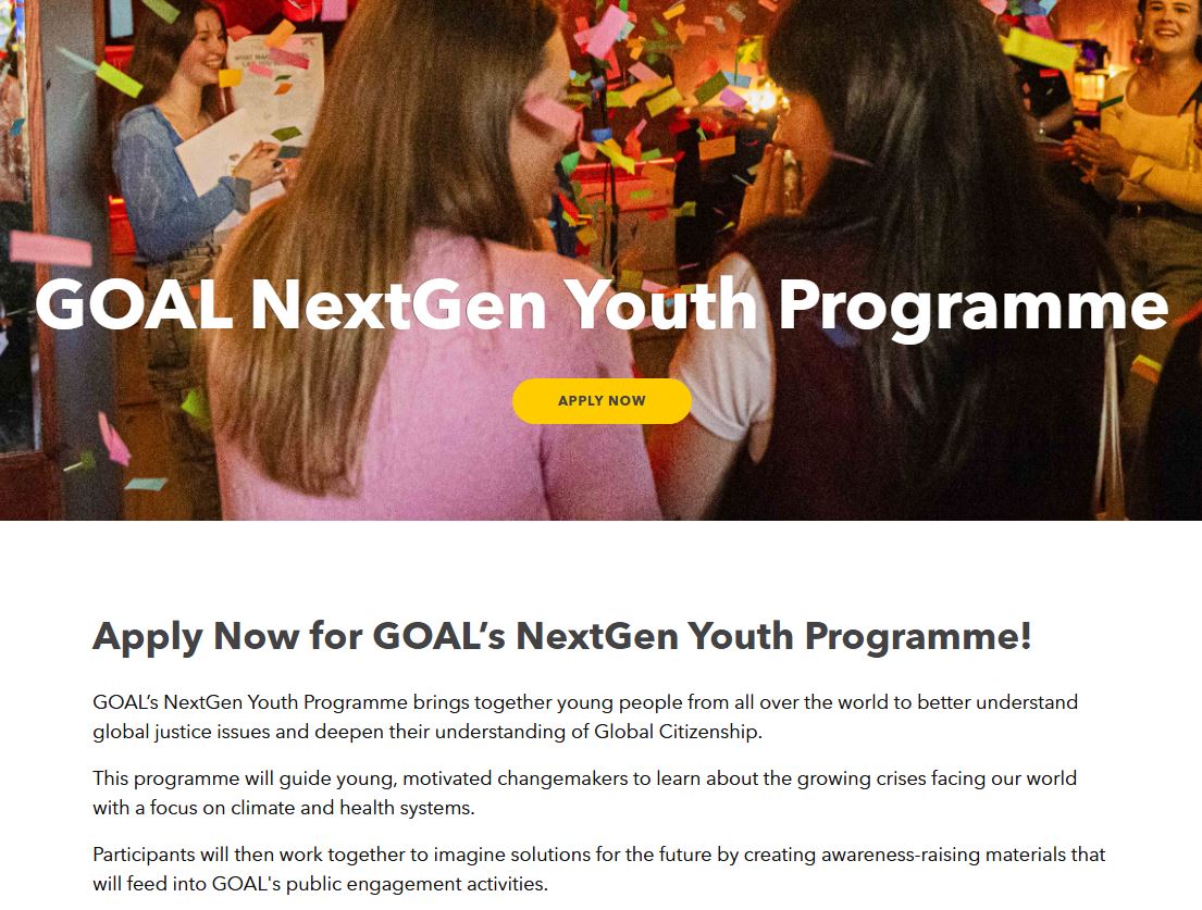 Lawyerin4Africa's tweet photo. GOAL NextGen Youth Programme
Programme for candidates aged 18-25 from select countries (including Ethiopia, Sierra Leone, Uganda, and Zimbabwe) who show clear initiative and desire to be part of positive change
Deadline: April 1
https://t.co/NQ1cqxz6Sh https://t.co/hafeVGMDyz