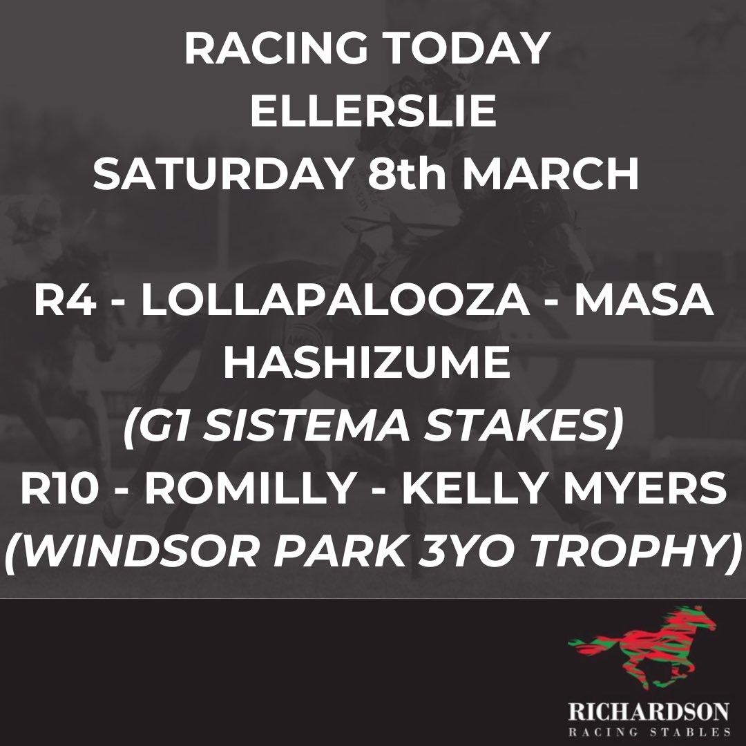 A very exciting day ahead and we’ve got two great runners lining up today!