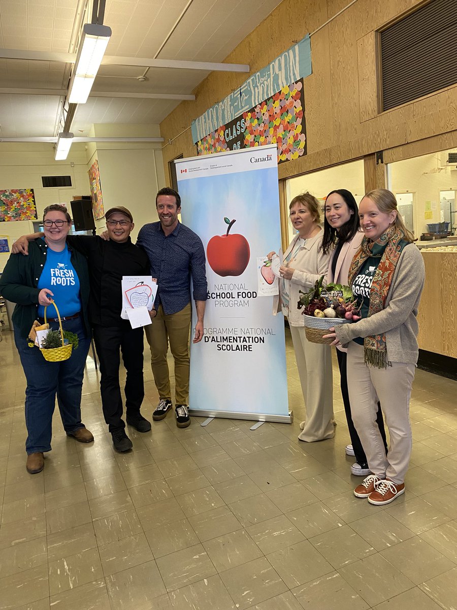 Janet Fraser (@janetrfraser) on Twitter photo So pleased to join <a href="/JennaSudds/">Jenna Sudds</a> <a href="/vsb39/">Vancouver School Board</a> David Thompson Secondary to hear that $39.4M will be invested in BC school food over three years.
It was wonderful to meet the culinary arts students and so many school food supporters inc <a href="/growingchefs/">Growing Chefs</a>, <a href="/brentmansfield/">Brent Mansfield</a> & Fresh Roots. So pleased to join <a href="/JennaSudds/">Jenna Sudds</a> <a href="/vsb39/">Vancouver School Board</a> David Thompson Secondary to hear that $39.4M will be invested in BC school food over three years.
It was wonderful to meet the culinary arts students and so many school food supporters inc <a href="/growingchefs/">Growing Chefs</a>, <a href="/brentmansfield/">Brent Mansfield</a> & Fresh Roots.