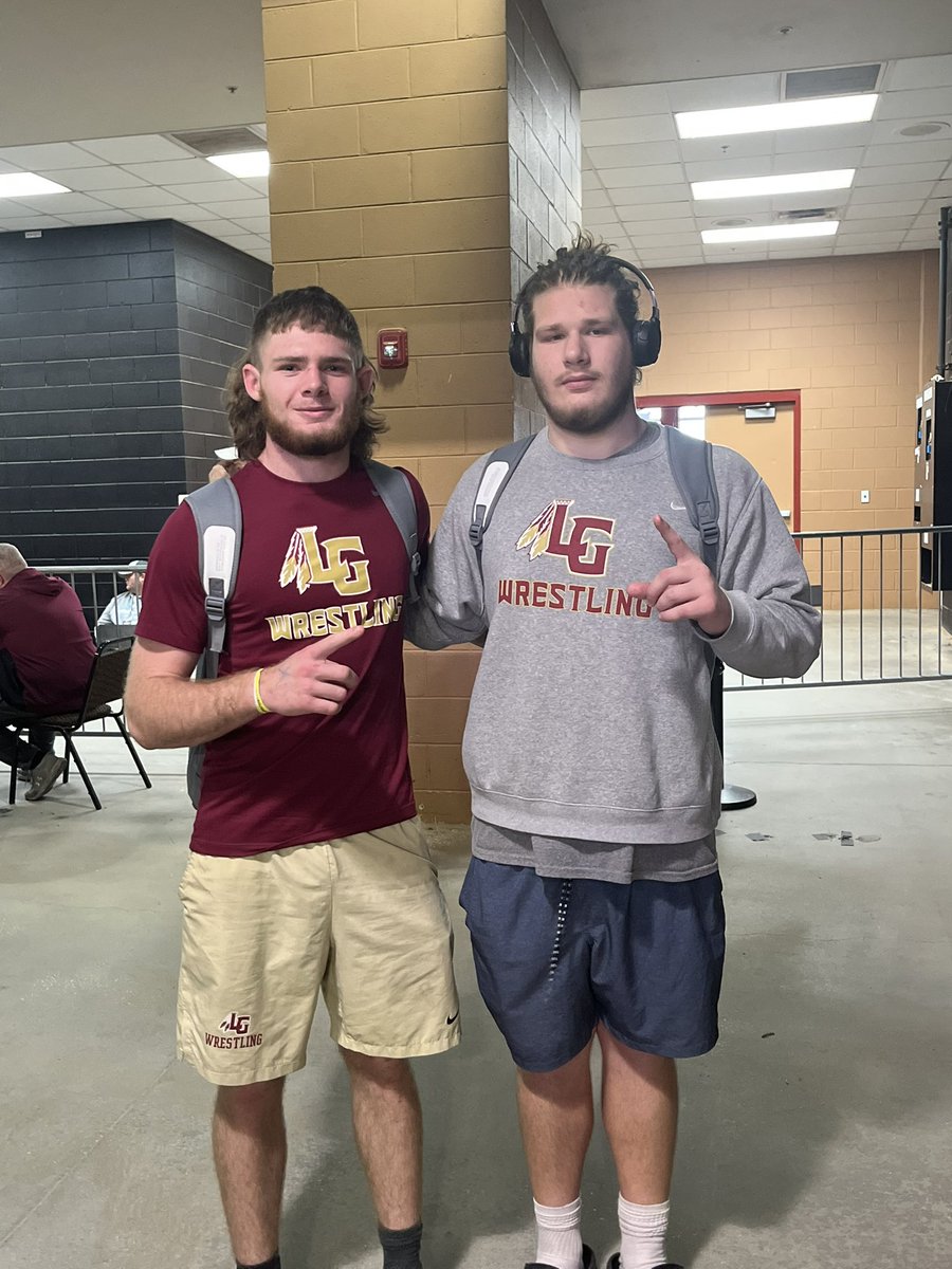 LakeGibsonFB's tweet photo. Congratulations to two of our leaders on the football team for qualifying and representing at States for our exceptional @lgbraveswrstle program! Multi-sport guys that give you everything they got. Great job @Mdesandolo12 @callahanLe47793 🍢💪 https://t.co/ah0WUIaG2g