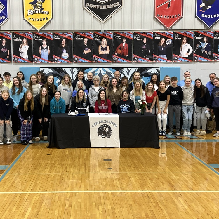 AthleticsCbhs's tweet photo. Thursday morning, Addisyn Sweeney committed to continue her education and run track for Western Colorado University! Congratulations Addy! Here's to another exciting track season! https://t.co/kjuxr870U7