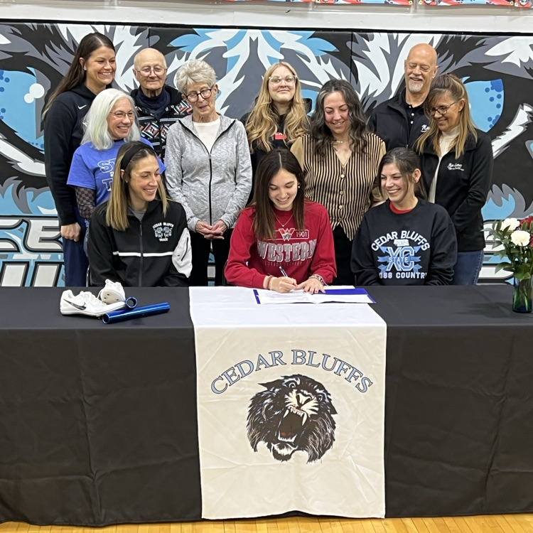 AthleticsCbhs's tweet photo. Thursday morning, Addisyn Sweeney committed to continue her education and run track for Western Colorado University! Congratulations Addy! Here's to another exciting track season! https://t.co/kjuxr870U7