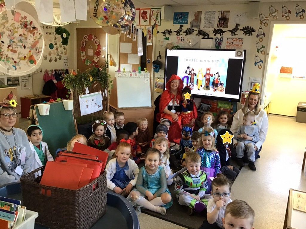 StiffordSWECET's tweet photo. Nursery has had a super busy and super enjoyable week! Pancake Day followed by World Book Day. We loved cooking.....and eating!......our own pancakes . Masterchef here we come! Then WBD was very exciting with some wonderful costumes and we loved reading stories all day. https://t.co/hjwtZWXJhH