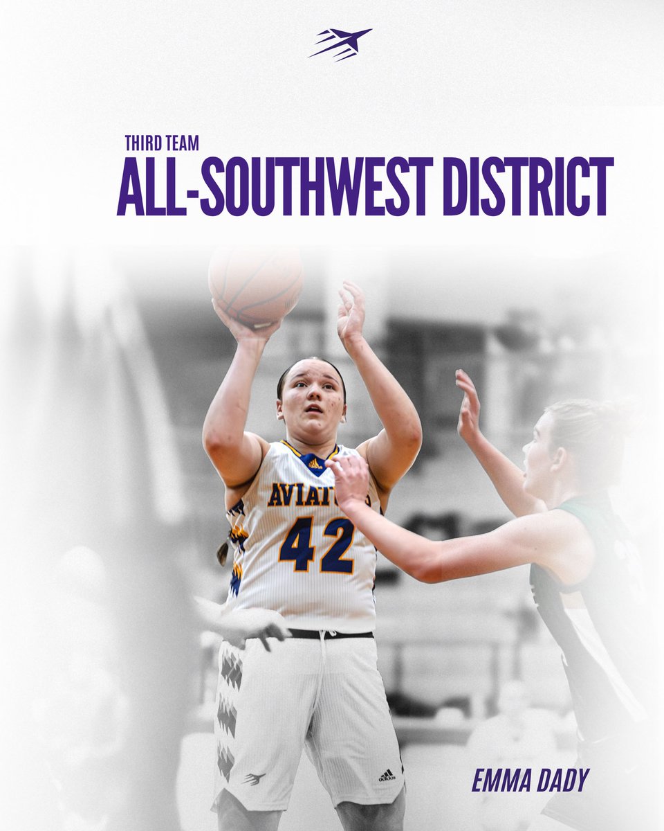 🏅Congratulations to 𝗘𝗺𝗺𝗮 𝗗𝗮𝗱𝘆 for being selected to the All-Southwest District Third Team‼️

#WeAreLadyAviators | #WeAreAviators